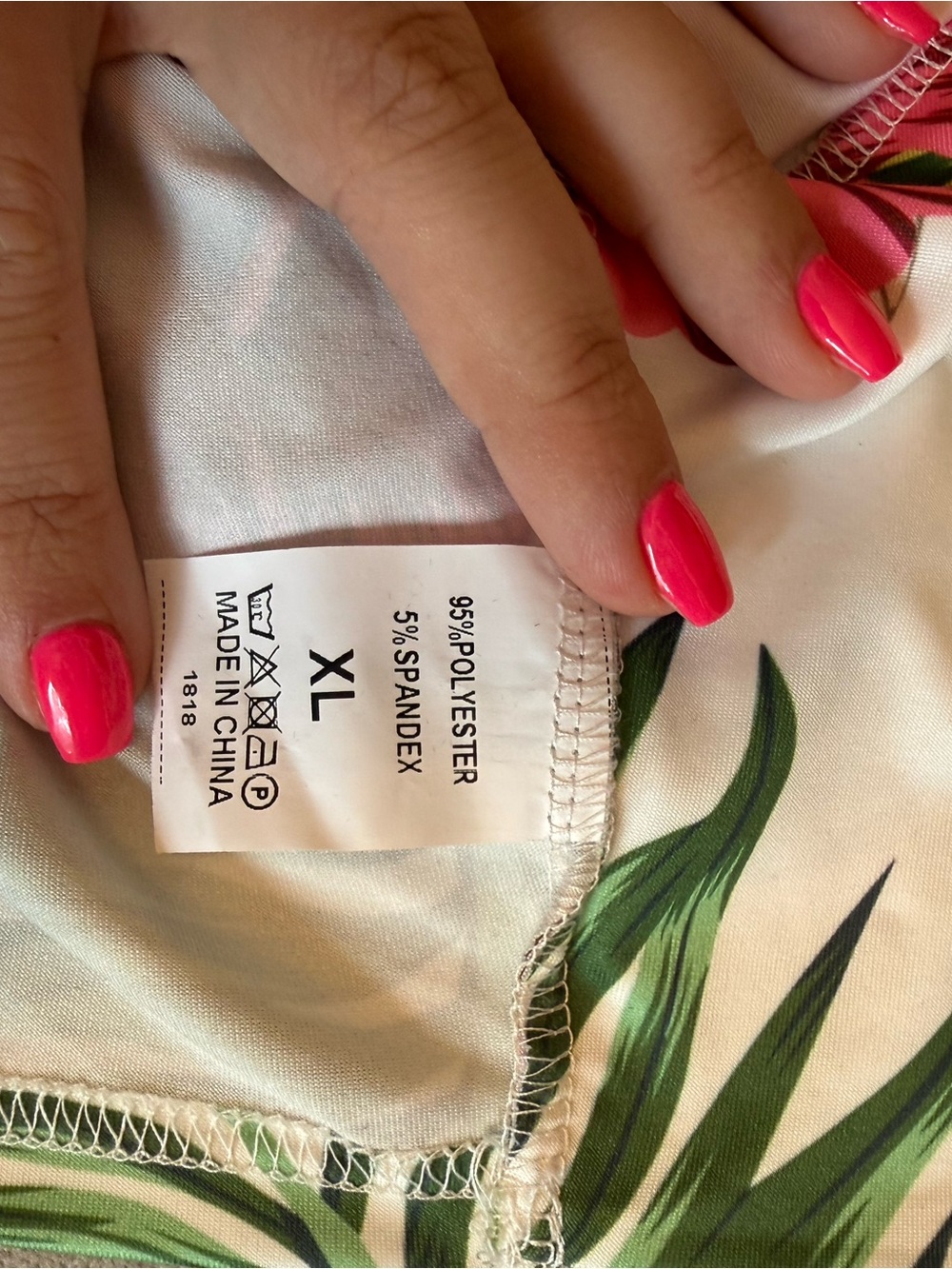 Floral Wrap Maxi Dress in White with Pink Hibiscus - Picture 2 of 2